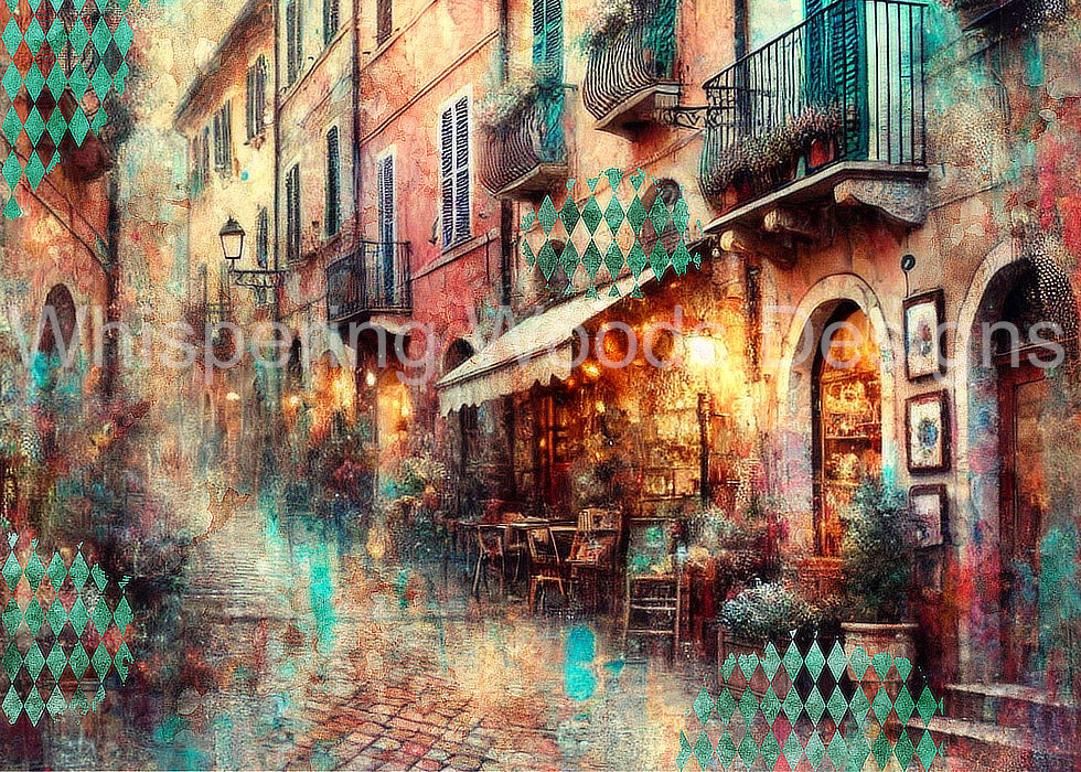 Harlequin Passage | Printable Artwork + Card Template