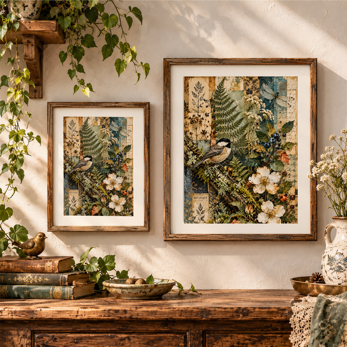 Botanical Whispers | Printable Artwork + Card Template