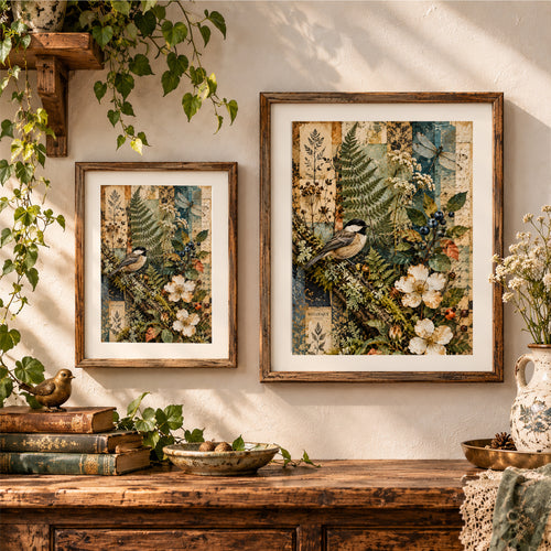 Botanical Whispers | Printable Artwork + Card Template
