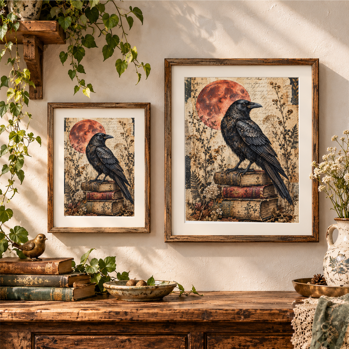 The Raven’s Library | Printable Artwork Only