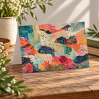 Bohemian Layers | Printable Artwork + Card Template