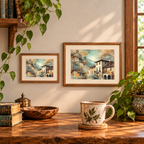 Sunwashed Villa | Printable Artwork + Card Template