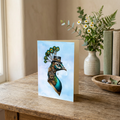 The Clockwork Peacock | Printable Artwork + Card Template