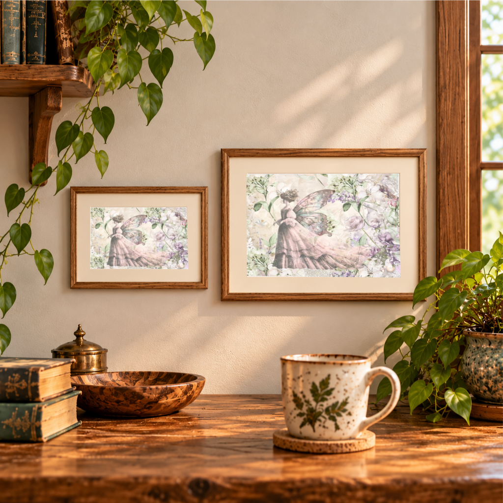 Victorian Fairy Garden | Printable Artwork + Card Template