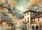 Sunwashed Villa | Printable Artwork Only